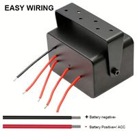 Boîtier de 3 interrupteurs à bascule 12V SPST marche/arrêt avec LED bleue, étanche, en aluminium, avec support de montage pour bateau, voiture, camping-car, camion