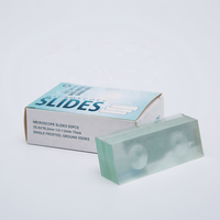 7103 Single Concave Borosilicate Glass Microscope Slides with Ground Edge
