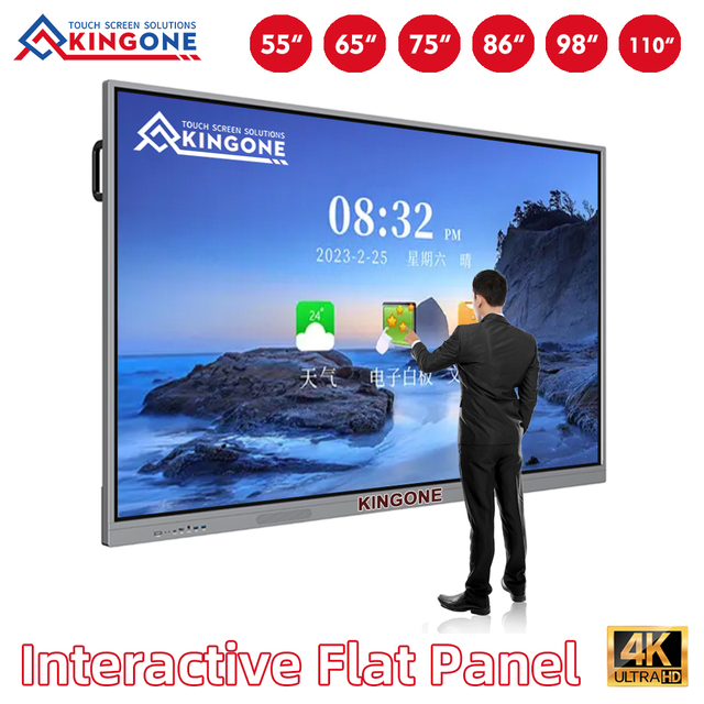China Factory OEM 65 75 86 Inch Interactive Flat Panel 4K Multi Touch Smart Board Digital Whiteboard for Teaching