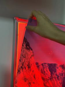 กรอบไฟ LED RGB บางเฉียบสำหรับโปสเตอร์ภาพยนตร์ กล่องไฟโฆษณา รูปทรงสี่เหลี่ยมผืนผ้า ขนาด 16x24 นิ้ว สำหรับแผ่นโปสเตอร์อนิเมะหนา 3 มม. - Product Image 6