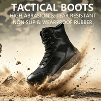Bottes tactiques de désert pour hommes, résistantes au vent et au sable, avec languette monobloc et absorption des chocs, vente en gros d'usine OEM