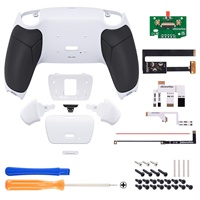 Kit d'accessoires personnalisés pour manette PS5 : Grip antidérapant, Paddles arrière, Kit de remappage Rise 2.0 et Fixation de boutons arrière