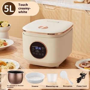 220V 1-5 Person Digital Multifunctional Mini Rice Cooker 5L Plastic Housing Non-Stick Coating for Household Small Multi-purpose - Product Image 6