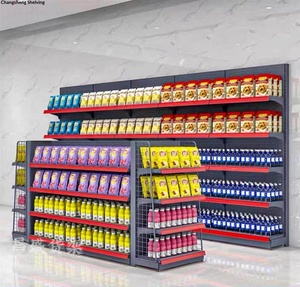 Rak <span class=keywords><strong>Display</strong></span> Logam Modern Jia Chuang dengan Rak yang Dapat Disesuaikan dan Saluran Label untuk Toko Ritel - Product Image 5