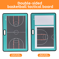 Tableau tactique d'entraîneur de basketball avec poignée, portable, effaçable à sec, pour l'analyse des matchs de basketball