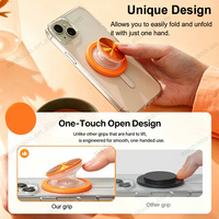 Support de téléphone magnétique N52 à marque privée ODM, compatible avec la recharge sans fil, design premium, Griptok flexible pour marques mobiles haut de gamme