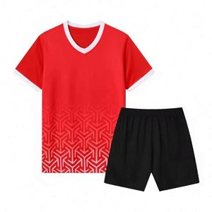 เสื้อฟุตบอลคุณภาพสูงแบบใหม่ 25 ตัว แขนสั้น ระบายอากาศได้ดี สีสันปรับแต่งได้สำหรับทีมและสโมสร - Product Image 5