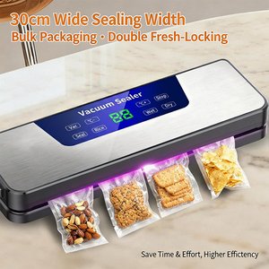 Sellador de Alimentos <span class=keywords><strong>al</strong></span> Vacío Automático de Acero Inoxidable de Alta Calidad para Uso Doméstico con Ajuste de Temperatura y Pantalla Táctil - Product Image 4