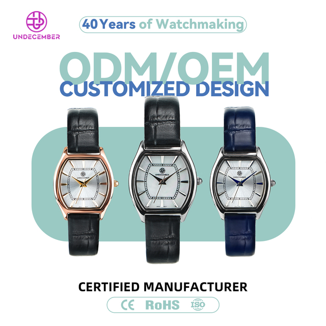 Undecember Manufacturer Wholesale Fashion Ladies Wristwatch ODM/OEM Custom Casual Women's Leather Quartz Movement Watch