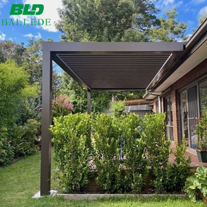 Pérgola de Jardín Personalizada de 4x6m, Terraza Adjunta a la Casa, Solárium, Gazebo Exterior, Cobertizos de Patio de Aluminio en Venta - Product Image 1