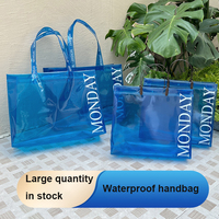 Sacs fourre-tout en pvc de concepteur de plage en plastique transparent transparent pour femmes sacs à main pour femmes