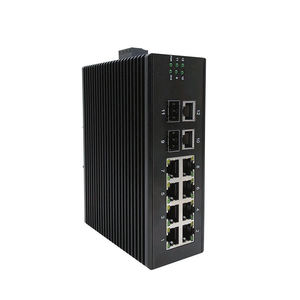 ZC-S2012G Industrial <b>Ethernet</b> <b>Switch</b> 2*GE(SFP)+10*GE(RJ45) zikun DC or AC fiber optical equipment - Product Image 4