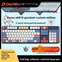 DAREU K810 Mechanical Keyboard Alloy Edition Wired /USB RGB Lighting 1000Hz Polling Full Size Gaming Keyboard Dareu