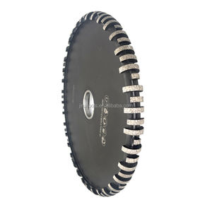Hochwertige 12 "14" 16 "diamant segmentierte Nut räder zum Erstellen von Flöten auf der Oberfläche von Granit-Marmor-Quarz platten - Product Image 4