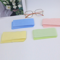Logo personnalisé Chiffon de nettoyage de lunettes Chiffon pour lentilles de lunettes de soleil pour lunettes en couleur