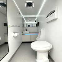 Remorque de toilettes Goeasy pour le camping et les événements publics, WC