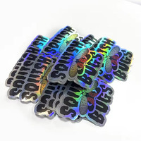 Autocollant holographique personnalisé, autocollant en vinyle imperméable pour ordinateurs portables, téléphones, bouteilles d'eau, agendas, bullet journals