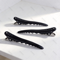 Peigne à cheveux en aluminium noir oxydé, modèle FJ1038, pour le coiffage en salon