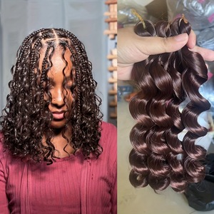 Synthetic Spiral Crochet Hair Short Afro Twist Hair Black Women Short Small Curly Crochet <b>Braids</b> Synthetic Hair <b>Extensions</b> - Product Image 3