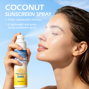 Custom logo Coconut Sunscreen Mist <strong>Spray</strong> Long Lasting Broad Spectrum SPF 50 Sunblock <strong>Sun</strong> Protection Face and Body <strong>Spray</strong> - Product Image 2