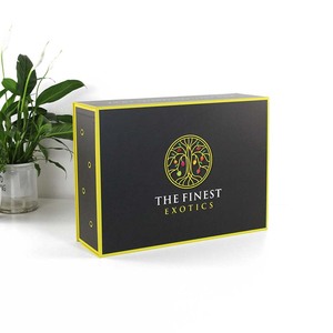 Cajas de Regalo de Papel Populares, Cajas de Cartón para Empaque de Pelucas, Cajas Magnéticas Plegables Negras para Empaque de Pelucas, Cajas de Lujo Personalizadas - Product Image 4