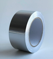 Ruban adhésif en aluminium résistant à la chaleur, activé par l'eau, à une face, avec adhésif acrylique - Autocollant adhésif pour usage industriel