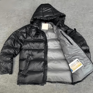 Nuovo <span class=keywords><strong>Piumino</strong></span> Invernale da <span class=keywords><strong>Uomo</strong></span> <span class=keywords><strong>Nero</strong></span> di Alta Qualità con Logo Personalizzato, Giacca Stile Puffer con Cappuccio, Modello Streetwear - Product Image 6