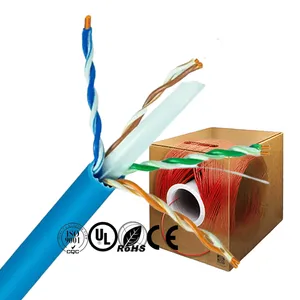 Pass F-luke Caja Cat6A de 250/550Mhz para exteriores Lszh 305M Cobre sólido U/UTP Cat 6 Cable Ethernet Cable de red Cable Cat6