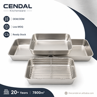 Ensemble de 5 paniers de friteuse en acier inoxydable avec plateaux de drainage d'huile, plusieurs tailles, accessoire de cuisine pour la friture