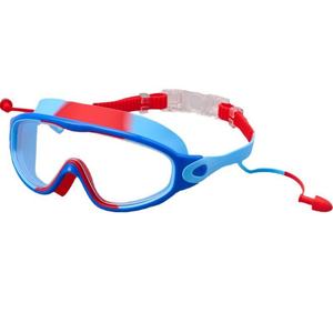 <b>Large</b> <b>Frame</b> Silicone Earplugs for Men Women Children New HD Waterproof Anti-Fog Outdoor Swimming Goggles - Product Image 1