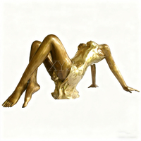 Sculpture de femme nue en bronze, figurine, base de table basse, Feng Shui 3D, mode moderne, Saint-Valentin