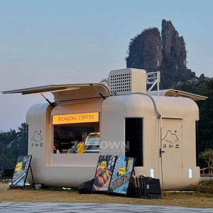 Lightweight Portable Catering Trailer Stainless Steel Mobile Food Vending Truck For Party And Outdoor Activity - Product Image 1