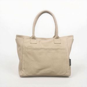 กระเป๋าผ้าแคนวาสแบบมีซิป สะพายไหล่ สายยาว พิมพ์ลายโลโก้ตามสั่ง ขนาดตามต้องการ เป็นมิตรกับสิ่งแวดล้อม ใช้ซ้ำได้ ผลิตจากวัสดุออร์แกนิค - Product Image 1