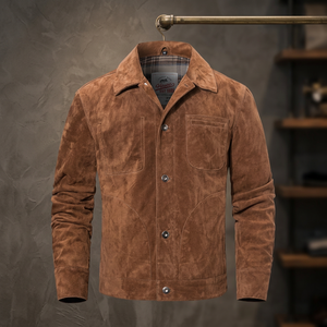 <b>Mens</b> <b>Suede</b> Motorcycle <b>Jacket</b> - Product Image 3