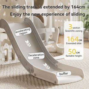 Venta de fábrica Rocket Toy Indoor Daycare Family Plastic <span class=keywords><strong>Slide</strong></span> and Swing Play House para niños <span class=keywords><strong>Slide</strong></span> Playground Play Equipment Set - Product Image 4