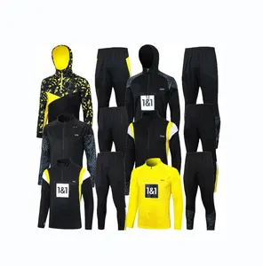 Dortmund Tracksuit bóng đá đào tạo Áo khoác survetement F. nmecha kamara reus bellingham Hummel S reyna Brandt Borussia