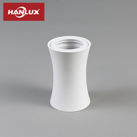 Plafonnier encastré moderne de haute qualité avec support GU10/MR16, cadre en aluminium amovible blanc/noir, finition aluminium, avec support de lampe
