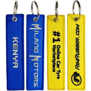 Wholesale Polyester Embroidery Keychain Safe <b>Key</b> Holder With <b>Custom</b> Embroidered Design Cheap Price - Product Image 4