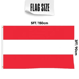 Banderas al por Mayor, <span class=keywords><strong>Bandera</strong></span> Nacional de <span class=keywords><strong>Austria</strong></span> 3x5 Pies, Estándar, Resistente a las Arrugas, con Protección UV, Banderas para Exteriores, Banderas para Elecciones, <span class=keywords><strong>Bandera</strong></span> Personalizada - Product Image 2