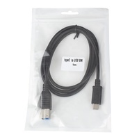 1m USB 3.0 USB C mâle vers USB 3.0 B mâle câble d'imprimante Compatible pour Canon HP