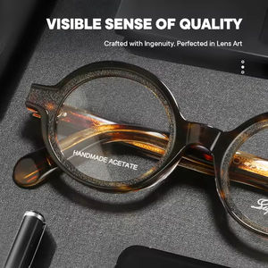 Lunettes de vue rondes en acétate de style rétro haut de gamme Saint <span class=keywords><strong>Van</strong></span> Gogh, prix d'usine, nettoyage facile, solides et durables, pour tous - Product Image 3