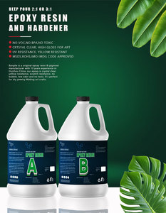Nhựa <span class=keywords><strong>Epoxy</strong></span> A và B trong suốt như pha lê, bóng cao cấp, không bong bóng, dùng cho mặt bàn, bàn sông, nghệ thuật gỗ - Product Image 4