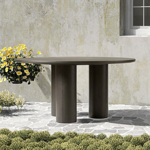 Mesa Ovalada Grande de Madera Maciza, Moderna, Elegante y de Lujo, Diseño Completo para Comedor y Sala de Estar para Hoteles - Product Image 3