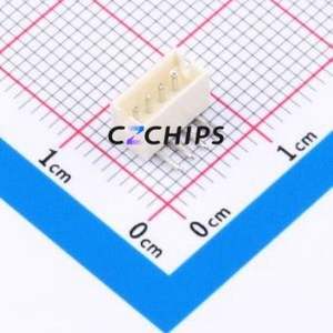 WAFER-ZH1.5-4PWZ Wire-to-Board Pin Header Bent Lead Through Hole,P=1.5mm Connector 1x4P 1.5mm Right Angle Insert ZH - Product Image 1