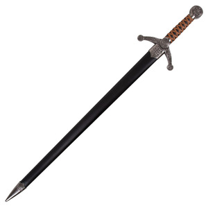 Européenne Western Celtic Knight Sword Film et Télévision Cos Props Arme Gravée En Métal Médiéval Non Affûtée - Product Image 5