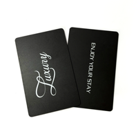 Carte de visite numérique intelligente en PVC NFC programmable par proximité RFID 125 kHz 13,56 MHz noire
