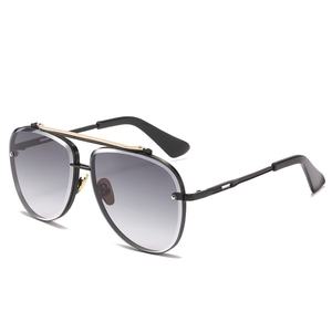 Nouveau européen américain métal Double faisceau crapaud cadre dégradé <span class=keywords><strong>lunettes</strong></span> <span class=keywords><strong>de</strong></span> <span class=keywords><strong>soleil</strong></span> UV400 à la mode hommes femmes pour <span class=keywords><strong>Amazon</strong></span> haut sens - Product Image 6