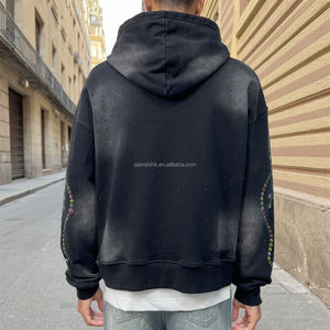 เสื้อฮู้ดแบบสวมหัวพิมพ์ลายยูนิเซ็กส์เสื้อมีฮู้ดขนาดใหญ่พิเศษซักด้วยกรดเสื้อมีฮู้ดผ้าเทอร์รี่ใส่ได้ทั้งชายและหญิง - Product Image 2