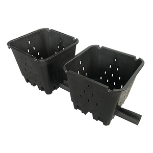 Manufacturer Wholesale Garden Greenhouse Horticultural Square Black Plant Plastic Gallon Nursery Pot