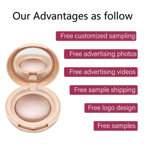 Palette de surligneur cuit 6 couleurs en vrac, haute pigmentation, fournisseur professionnel de maquillage - Product Image 4